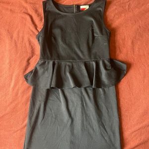 Peplum black dress